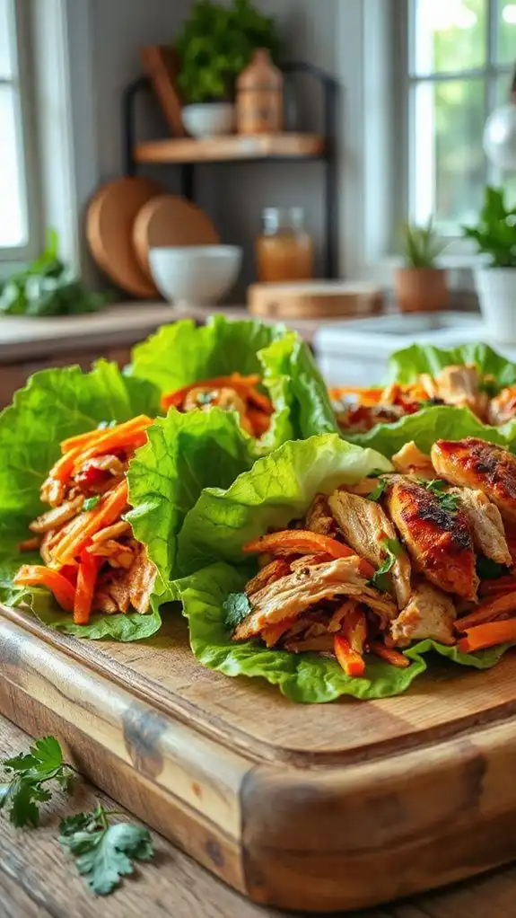 thai chicken lettuce wraps