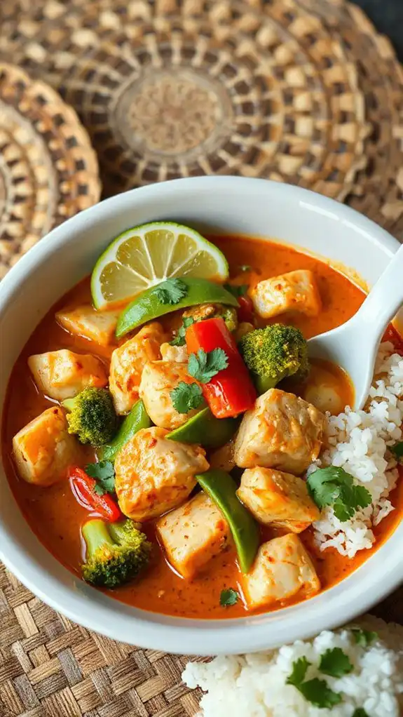 thai coconut curry dish