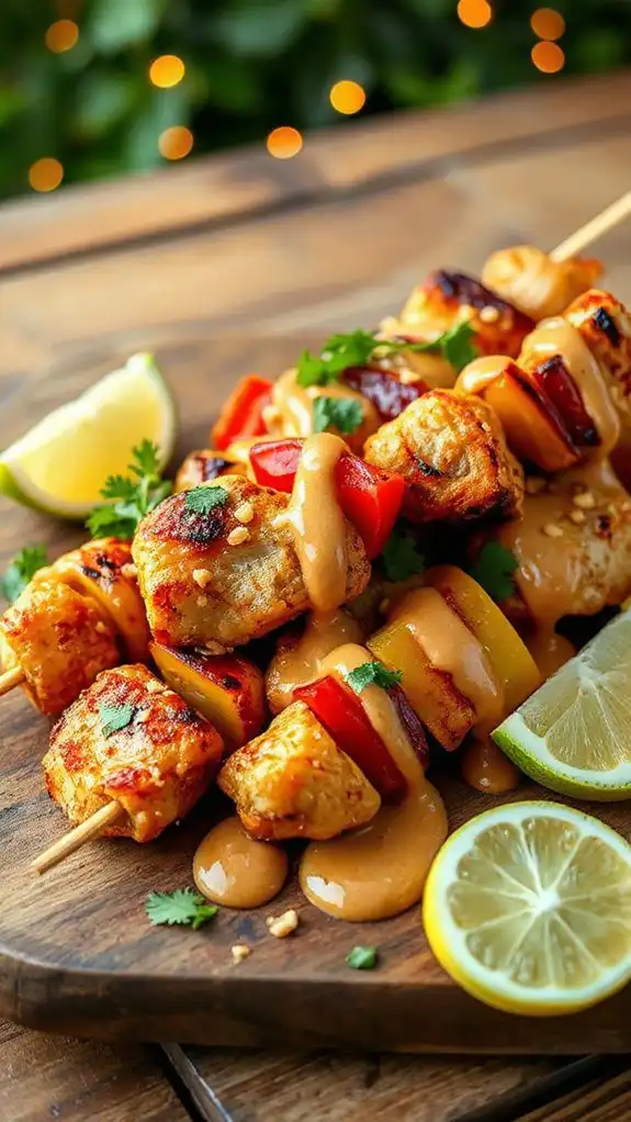 thai flavored chicken skewers thai flavored chicken skewers