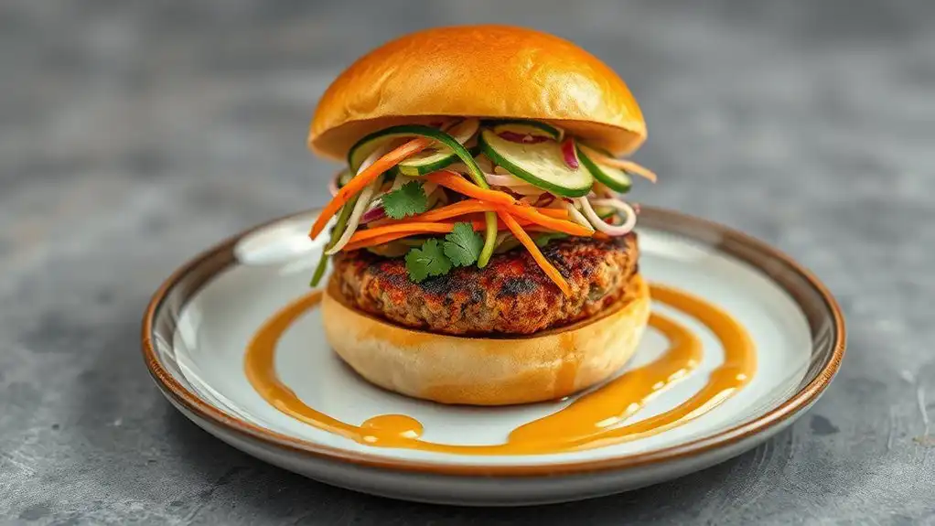 thai peanut burger recipe