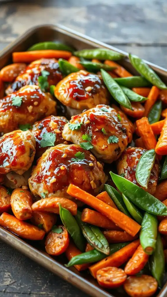 thai peanut chicken stir fry