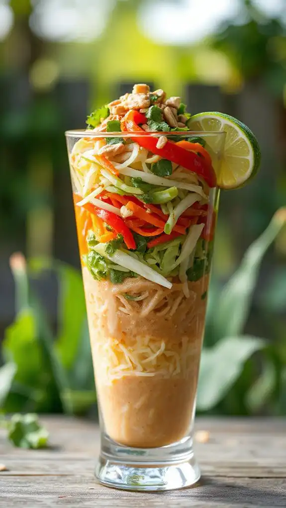 thai peanut noodle dish