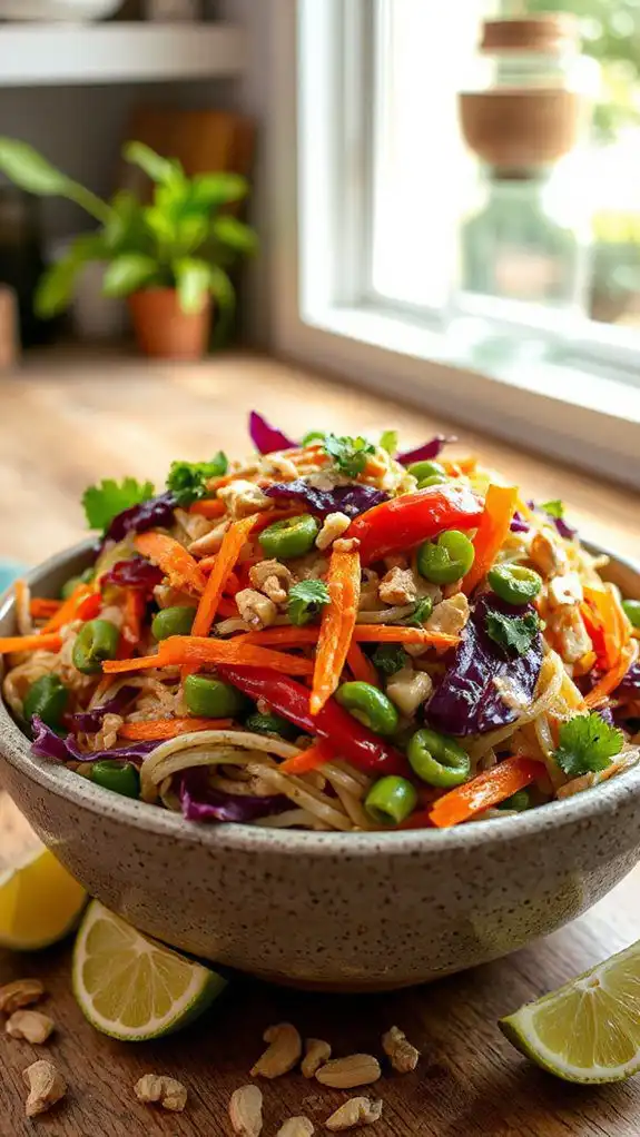 thai peanut noodle salad