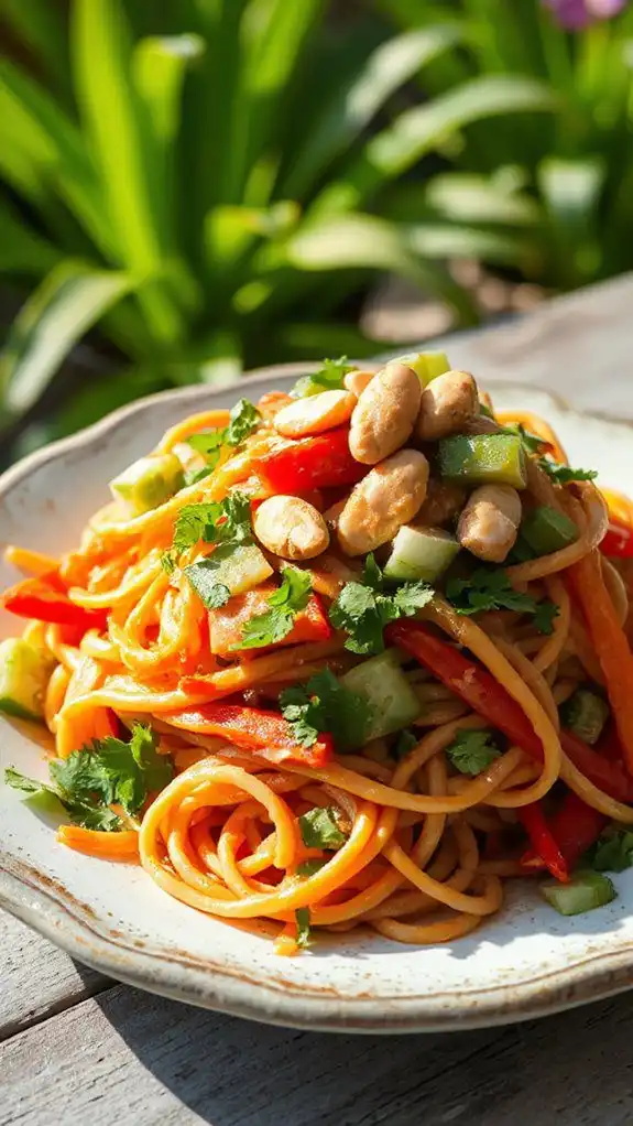 thai peanut noodle salad