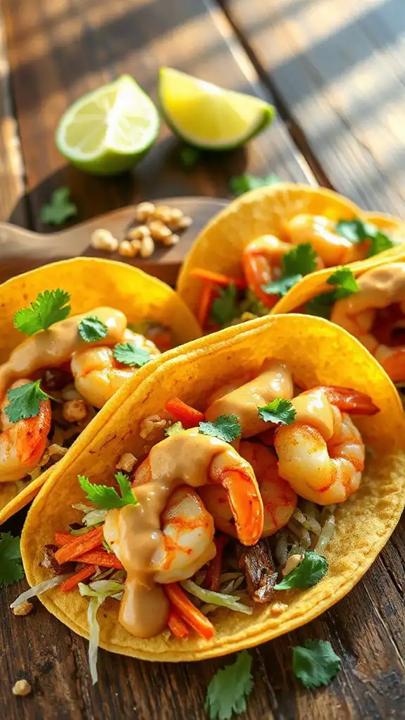thai shrimp tacos slaw thai shrimp tacos slaw