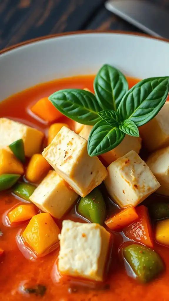 tofu and vegetable curry
