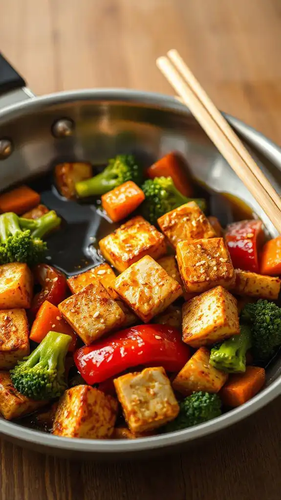 tofu and vegetable stir fry