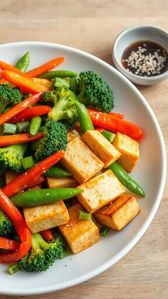 tofu and vegetable stir fry