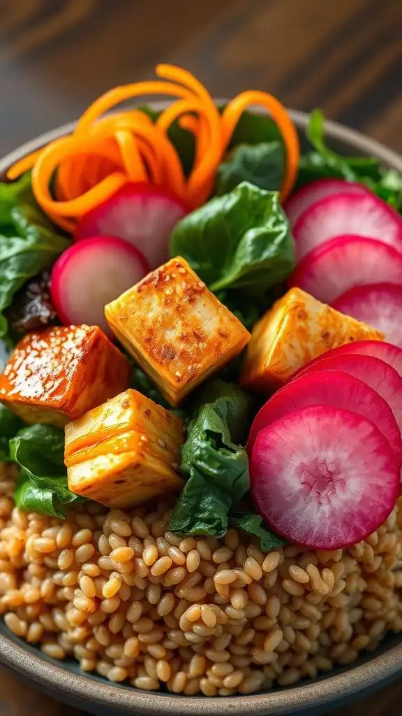 tofu bowl with miso