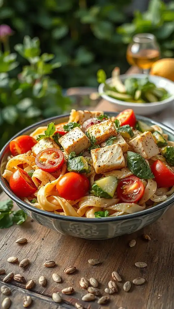 tofu pasta salad recipe