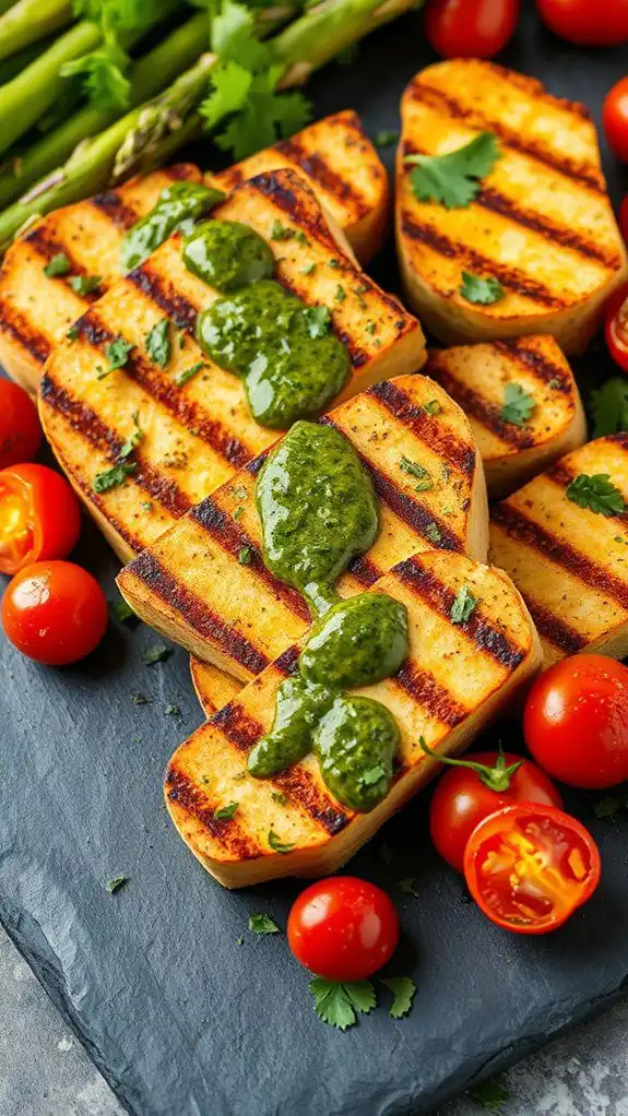 tofu steaks with chimichurri