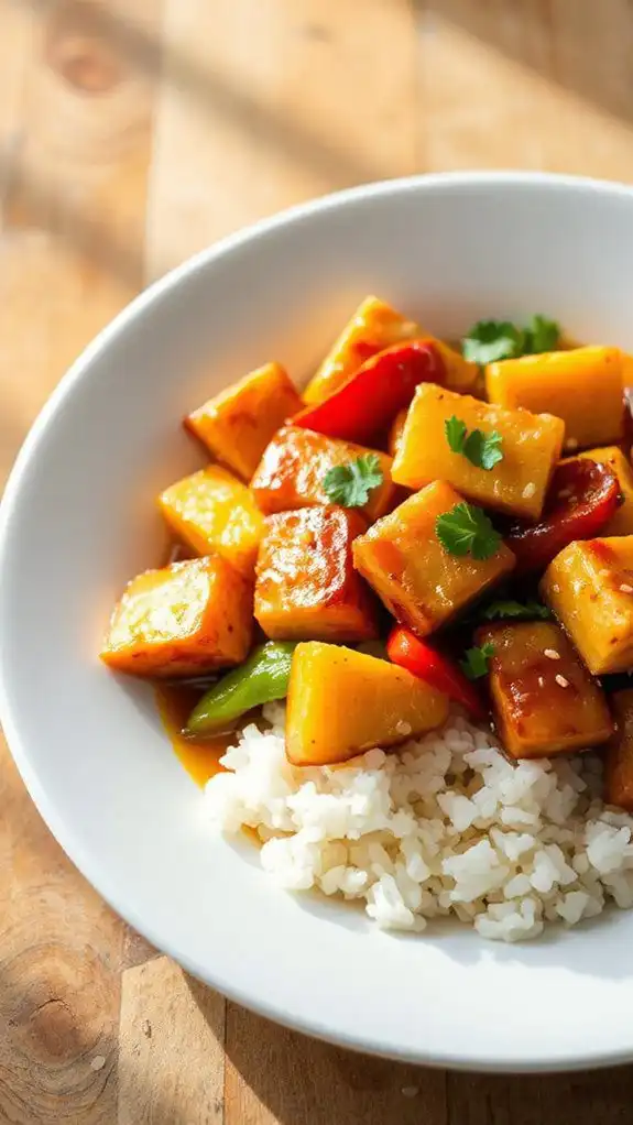 tofu stir fried in sauce tofu stir fried in sauce