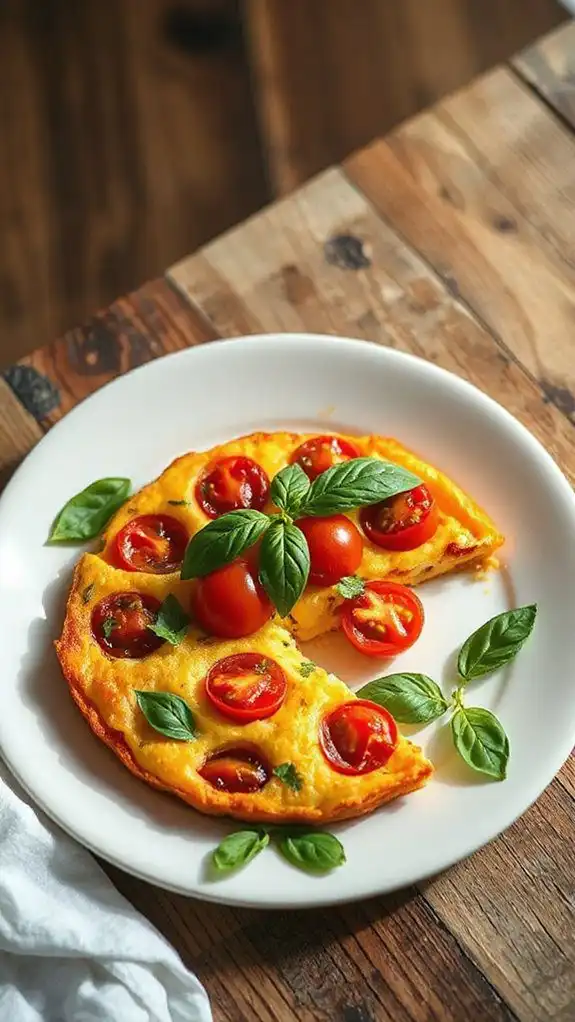 tomato basil egg dish