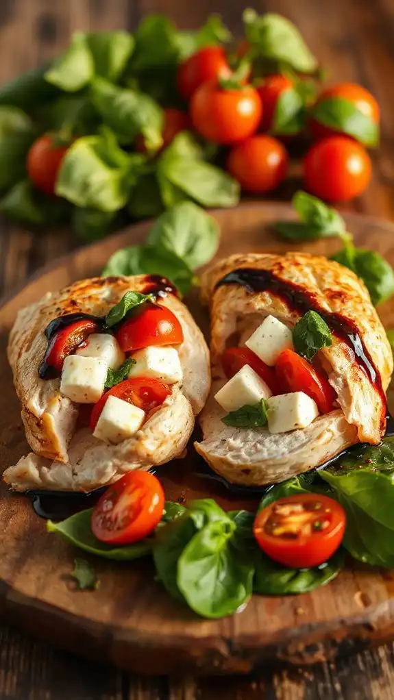 tomato basil mozzarella chicken