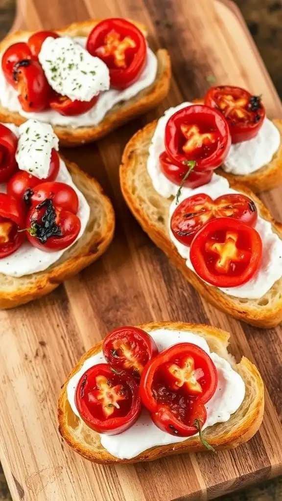 tomato goat cheese appetizer