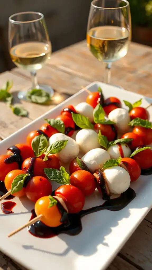 tomato mozzarella appetizer bites