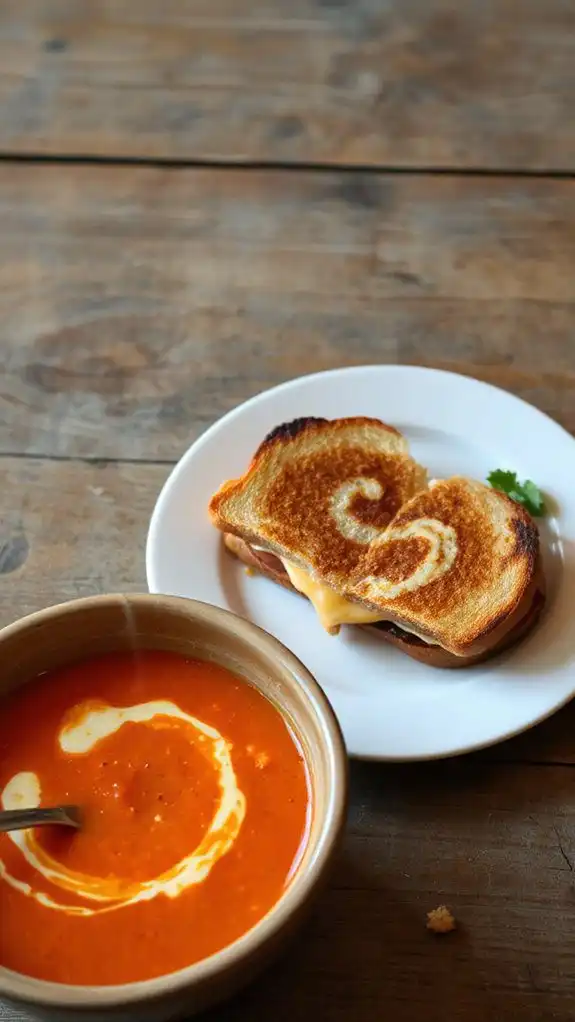 tomato soup with grilled cheese