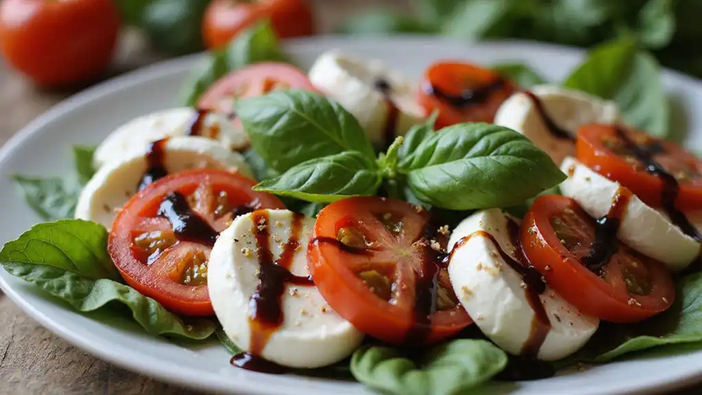 tomatoes mozzarella basil glaze tomatoes mozzarella basil glaze