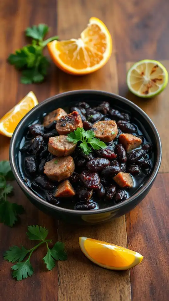traditional brazilian black bean stew