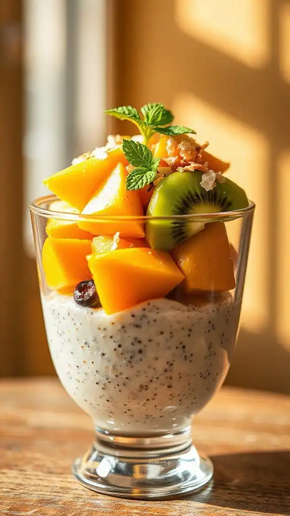 tropical chia passionfruit delight