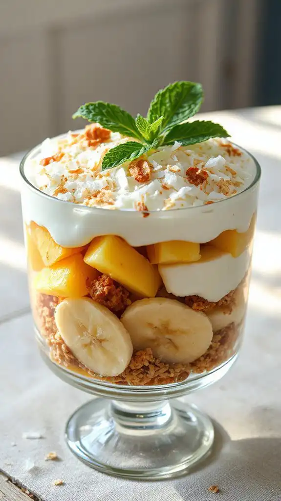 tropical coconut dessert treat