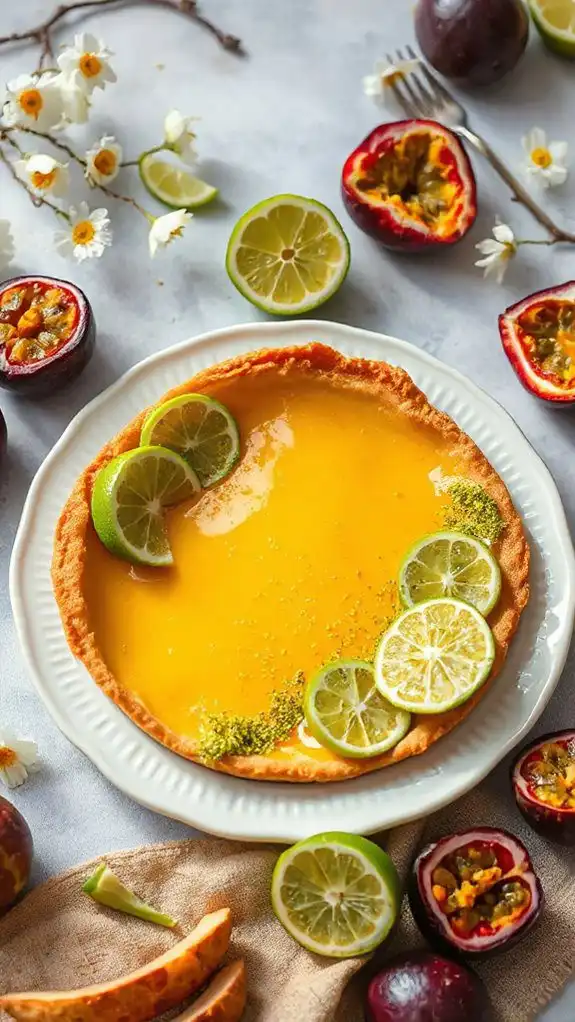 tropical dessert with tartness tropical dessert with tartness