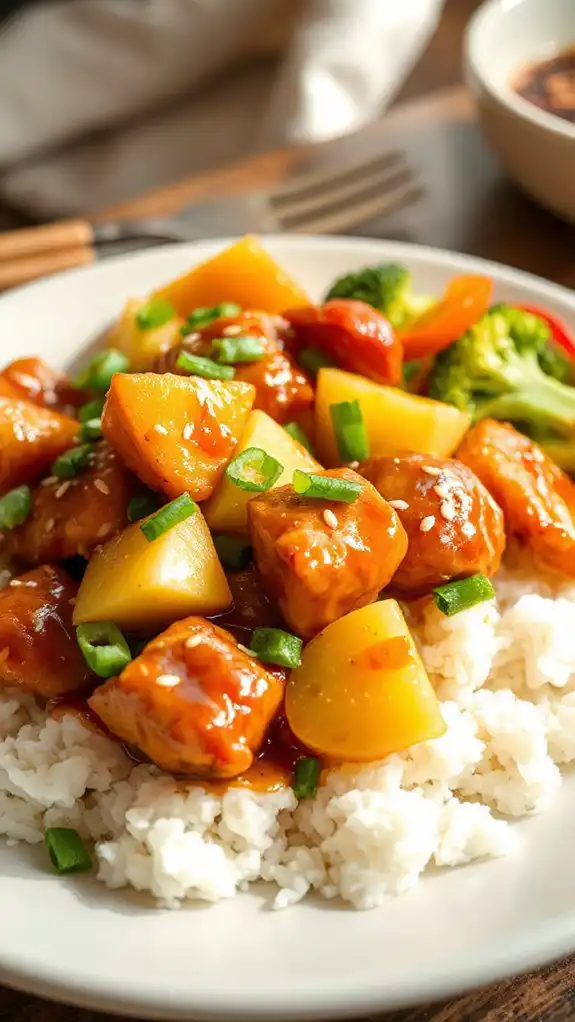 tropical flavored chicken dish
