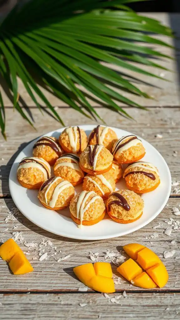 tropical flavored coconut treats