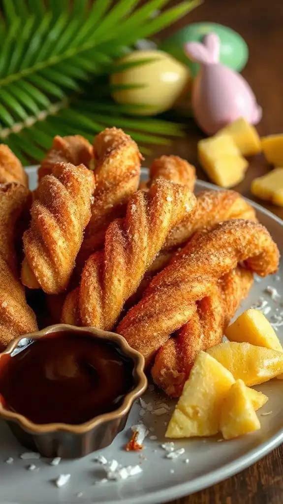 tropical flavored fried pastries