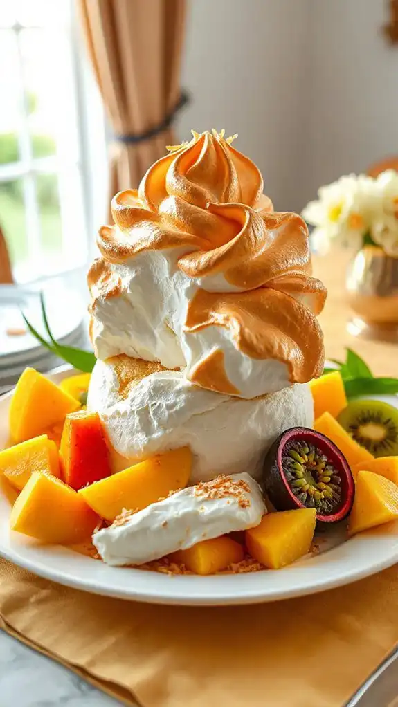 tropical flavored frozen dessert