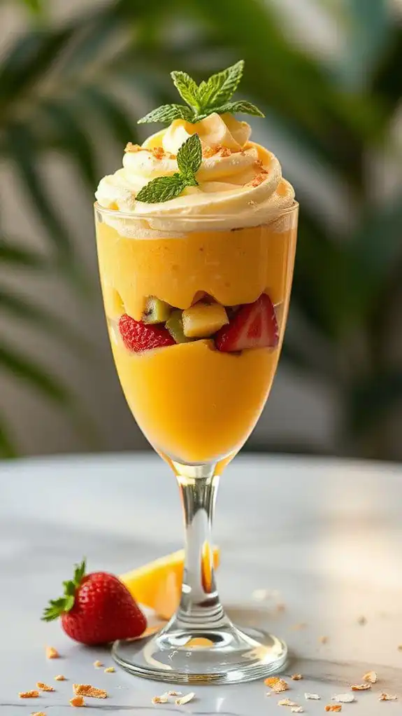 tropical fruit dessert layers tropical fruit dessert layers