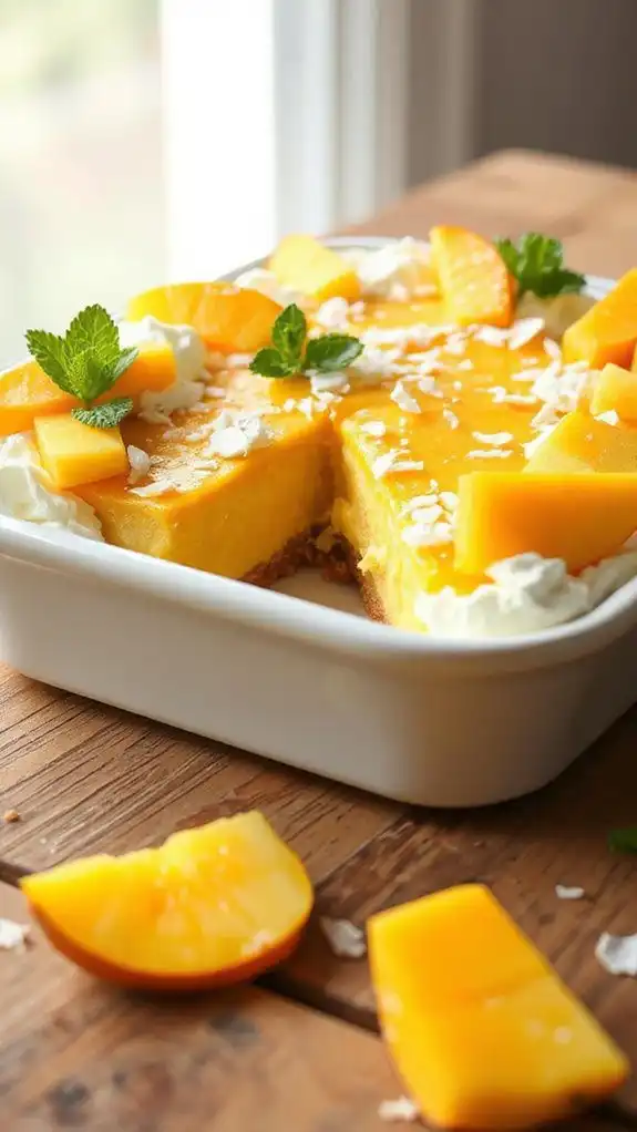 tropical fruit flavored cake