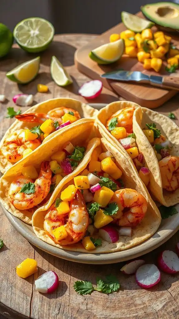 tropical shrimp taco delight