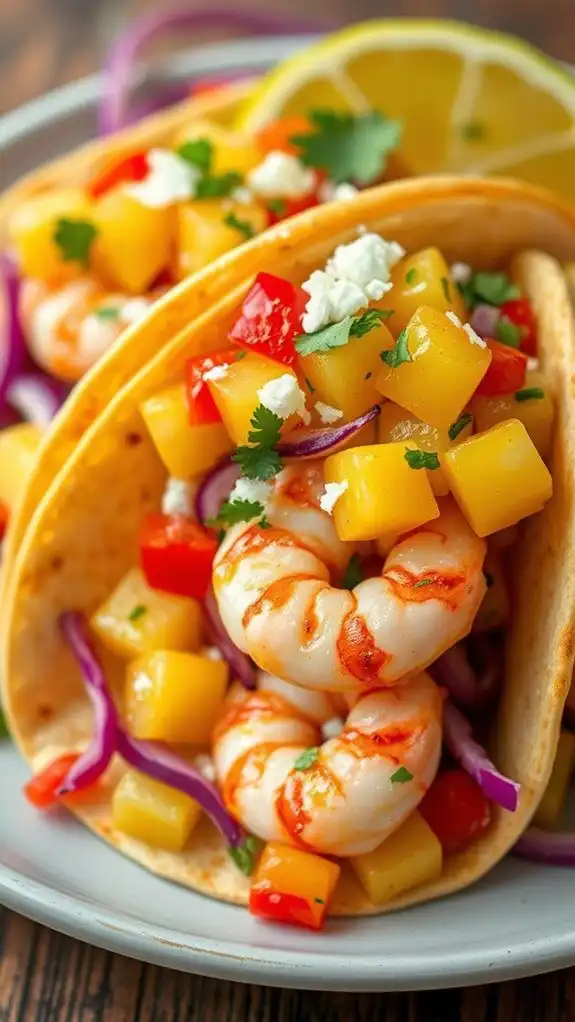 tropical shrimp taco delight