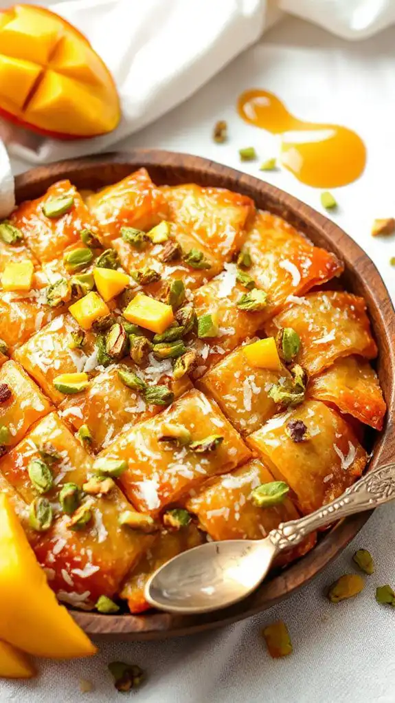 tropical twist on baklava