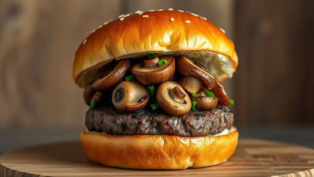 truffle mushroom burger delight