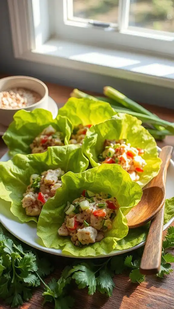 tuna salad lettuce wraps