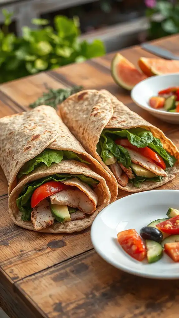 turkey and avocado wraps turkey and avocado wraps