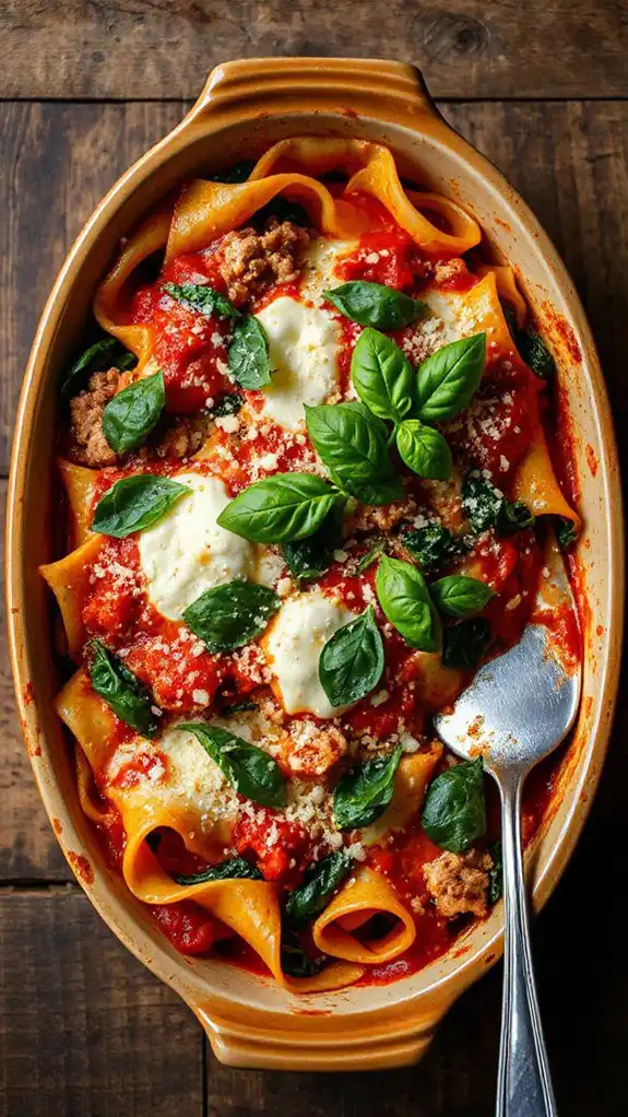 turkey and spinach layers