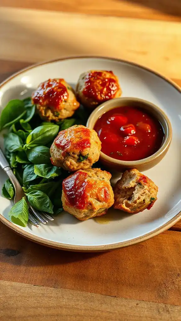 turkey and spinach meatballs