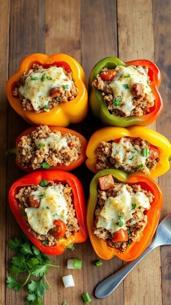 turkey filled bell peppers recipe