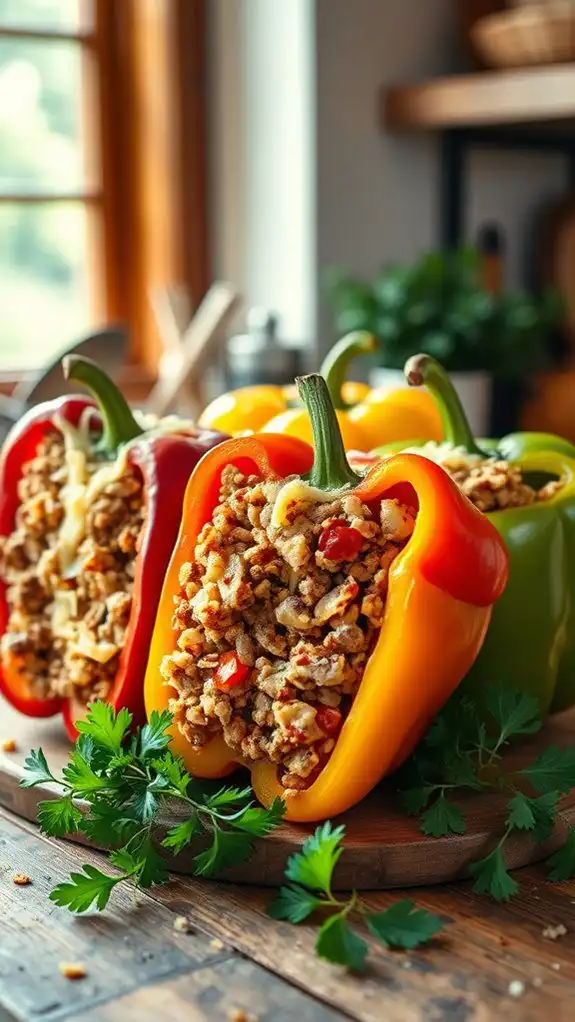 turkey stuffed bell peppers recipe