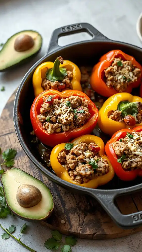 turkey stuffed bell peppers recipe