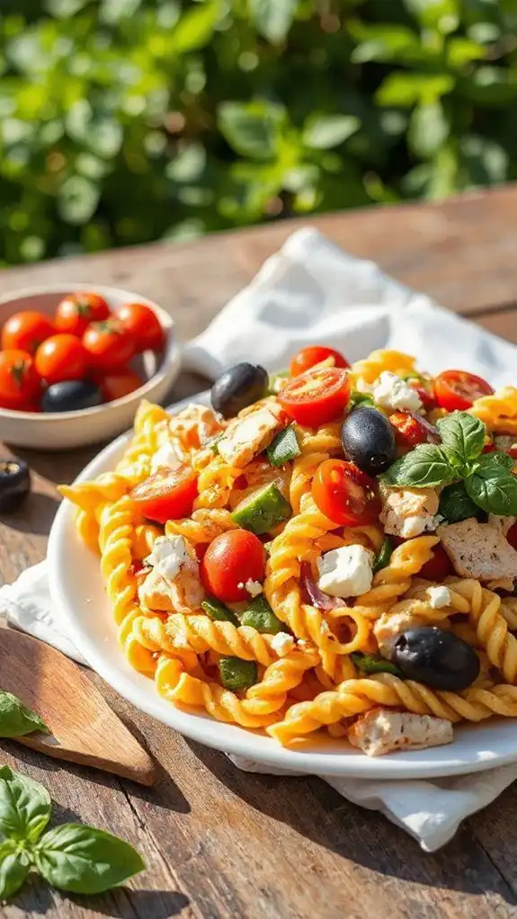 tuscan chicken pasta salad
