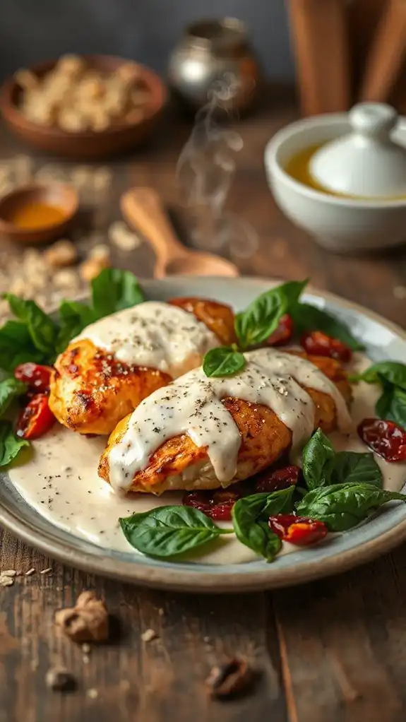 tuscan chicken with garlic