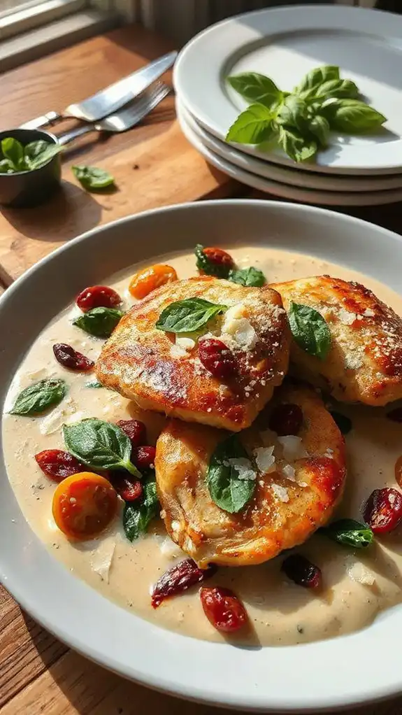tuscan chicken with garlic