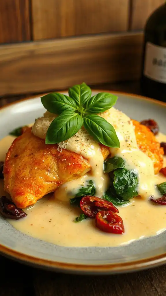 tuscan chicken with spinach tuscan chicken with spinach
