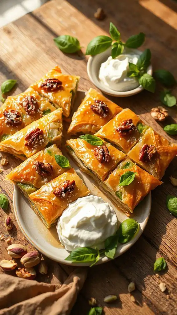 unique fruit and herb dessert