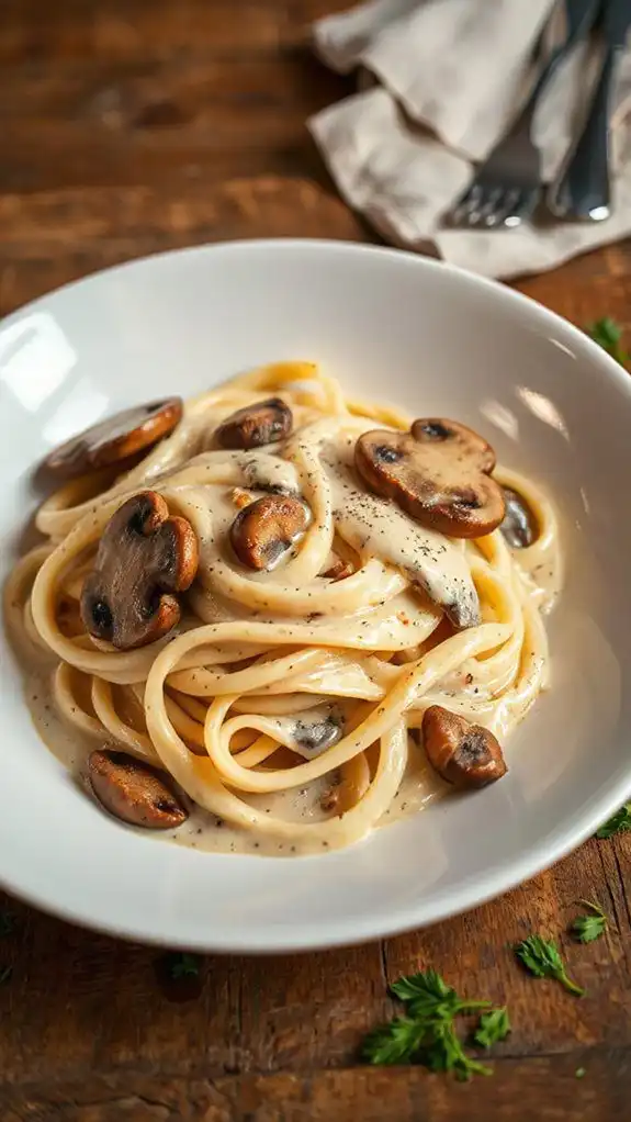 vegan creamy mushroom pasta vegan creamy mushroom pasta