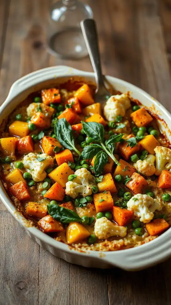 vegetable filled baked dish